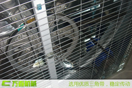 不銹鋼負(fù)壓風(fēng)機(jī)采用優(yōu)質(zhì)三角帶細(xì)致安裝，穩(wěn)定傳動(dòng)